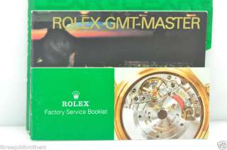Rolex GMT Master Booklet 1997 Switzerland  