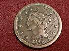 1845 Braided Hair Large Cent BETTER