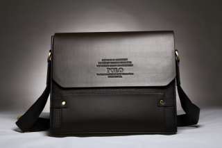 Mens Polo Leather Briefcase Shoulder Messenger‏ bag  
