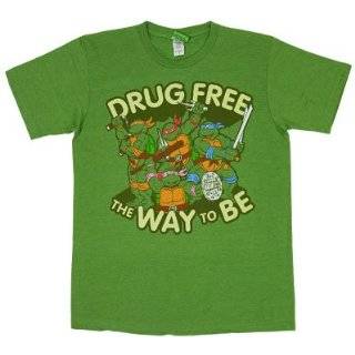 Mens Teenage Mutant Ninja Turtles Drug Free T shirt