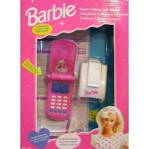 Barbie Super Talking CELL PHONE & Holder (CHILD SIZE)   Speaks 3 