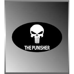  The Punisher Skull Vinyl Euro Decal Bumper Sticker 3 X 5 