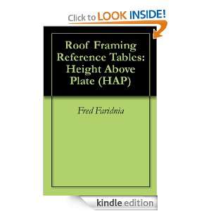 Roof Framing Reference Tables Height Above Plate (HAP) Fred Faridnia 