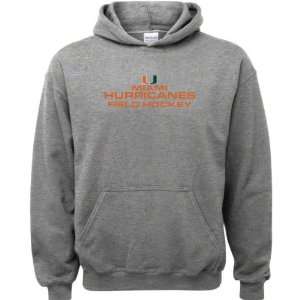 Miami Hurricanes Sport Grey Youth Field Hockey Modal Hooded Sweatshirt 