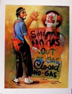 Chuck Oberstein Clown No Gas limited edition Free S  