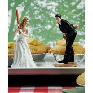   with Groom Pitching Cake Toppers   Bride at Home Base: Home & Kitchen