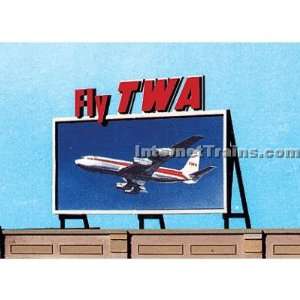  Blair Line HO/S/O Scale TWA Laser Cut Billboard Kit (large 