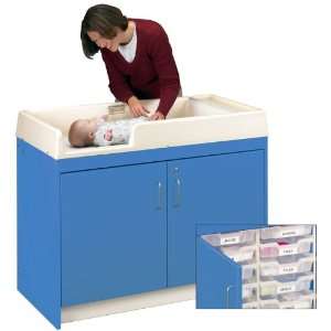    Tot Mate 1000 Series 6 Bin Storage Infant Changing Table Baby