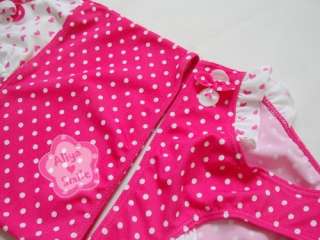   Polka Dots Girls Swimsuit Swimwear Bathing Suit SZ 4T 5T 6T 7T  