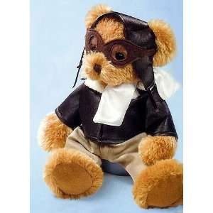  RUSS 12 Beary Special Teddies Aviator Teddy Bear #34302 