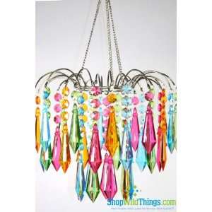  Chandelier Bejeweled Neon Colors
