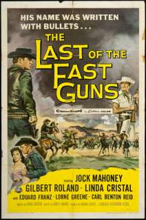 The Last of the Fast Guns 1958 Original U.S. One Sheet Movie Poster 
