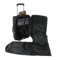 Saks 22 inch Expandable Spinner Carry on with Suiter  