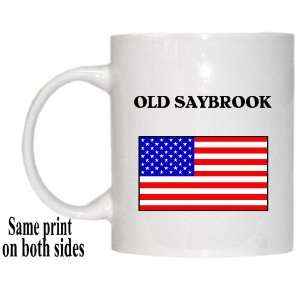    US Flag   Old Saybrook, Connecticut (CT) Mug 