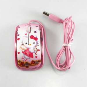 Pink Kitty USB 3D OPTICAL MOUSE for COMPUTER Tablet PC  