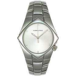 Hamilton Mens Silver Dial Stainless Steel Watch  Overstock