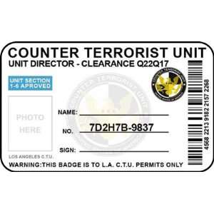  Counter Terrorist Unit 24 Agent Badge