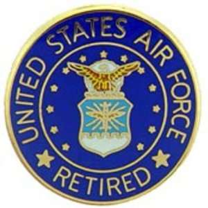  U.S. Air Force Retired Pin 5/8 Arts, Crafts & Sewing