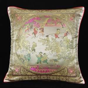  100% Silk Brocade Cushion Cover/Meditation Pillow Case 