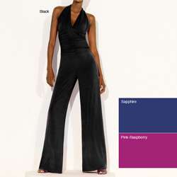 Shape FX Womens Shaping Halter Top Jumpsuit  Overstock