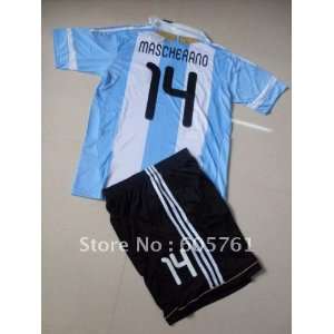  2011/2012 embroidery logo argentina home #14 messi soccer 