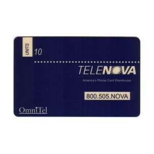  Collectible Phone Card 10m TeleNova Americas Phone Card 