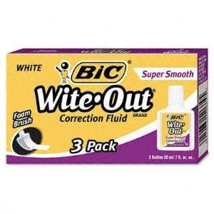    BIC Wite Out Super Smooth Correction Fluid: Office Products
