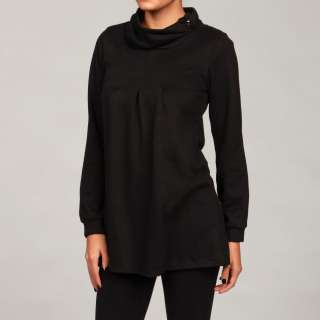Anama Womens Black Turtleneck Belted Sweater FINAL SALE  Overstock 