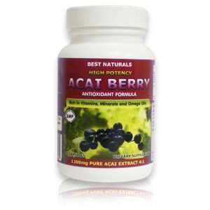  Best Naturals High Potency Acai Berry Extract 1200 mg, 60 