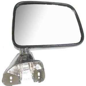 : New Passengers Chrome Manual Side View Mirror Assembly Pickup Truck 