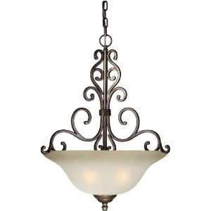 Forte Lighting 2447 04 27 Black Cherry Traditional / Classic 21Wx28.5H 