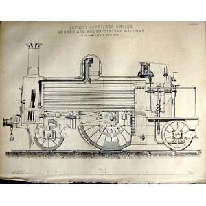    1862 Express Passenger Engine London Railway Train