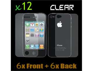   Back) Clear Screen Full Body Protector Film for iPhone 4 4G 4S  