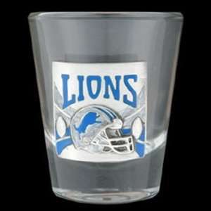 Detroit Lions Round NFL Shot Glass 