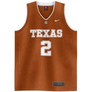  Nike Texas Longhorns #2 Burnt Orange Twilled Basketball 