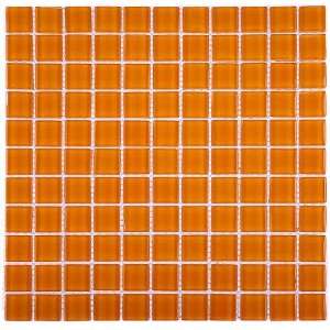   Glace´ Collection 1 x 1 Mimosa Glass Tile