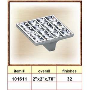   Knob W/ Swarovski Crystals 101611.32 Polished Nickel: Home Improvement