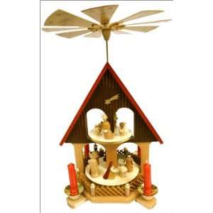  2 Story House Design Nativity Scene Pyramid