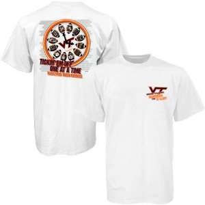  Virginia Tech Hokies White 2006 Football Schedule T shirt 
