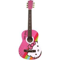 Sakar 88099 Hello Kitty Acoustic Guitar   Pink 021331880994  