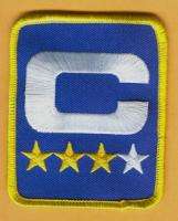 OFFICIAL 3 1/4 inch INDIANAPOLIS COLTS CAPTAINS C JERSEY PATCH Unused