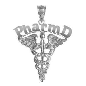  NursingPin   Doctor of Pharmacy Pharm D Charm in Silver 