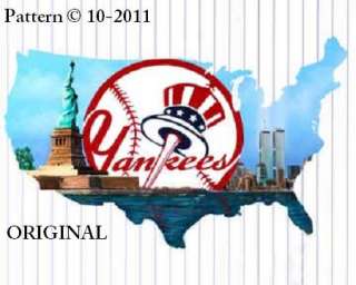 New York Yankees #4 Cross Stitch Pattern Baseball TBB  