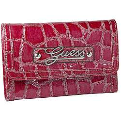 Guess Womens Celeste Pink Tri fold Wallet  
