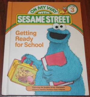 GETTING READY FOR SCHOOL Sesame Street 1989 book  