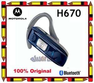 New Original Motorola H670 Wireless Bluetooth Headset blue clolor with 
