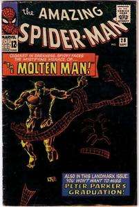 AMAZING SPIDERMAN #28,ORIGIN & 1st MOLTEN MAN  