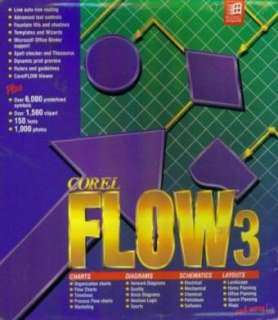Corel Flow 3.0 w/ Manual PC CD chart creation tool BOX  