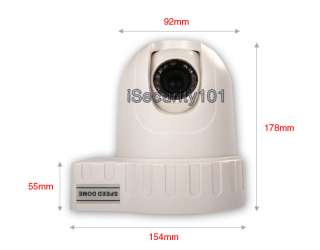 PTZ Dome 3x Zoom IR Night Vision Sony 1/3 CCD 5 15mm Lens 360° CCTV 