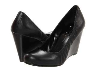 JESSICA SIMPSON Kellie BLACK Wedges Leather Pumps Shoes Heels Womens 
